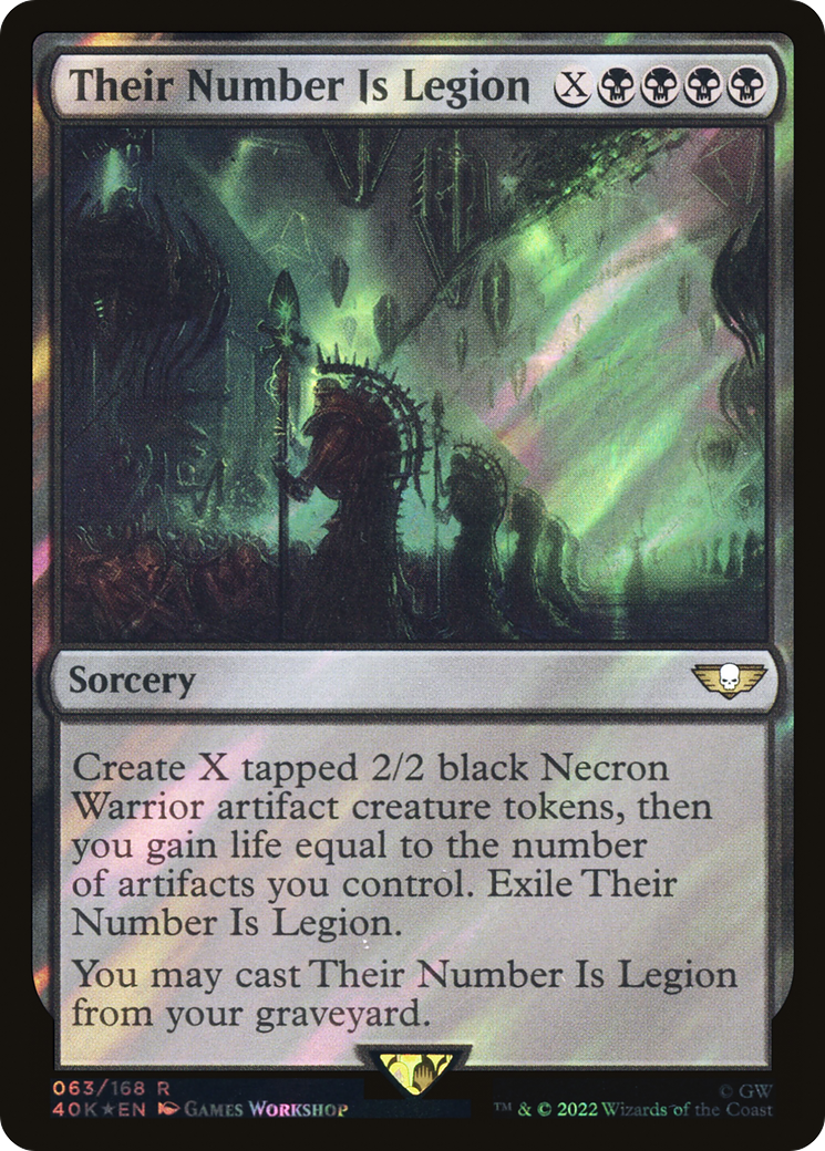 Their Number Is Legion (063) Surge Foil - Warhammer 40,000 Commander