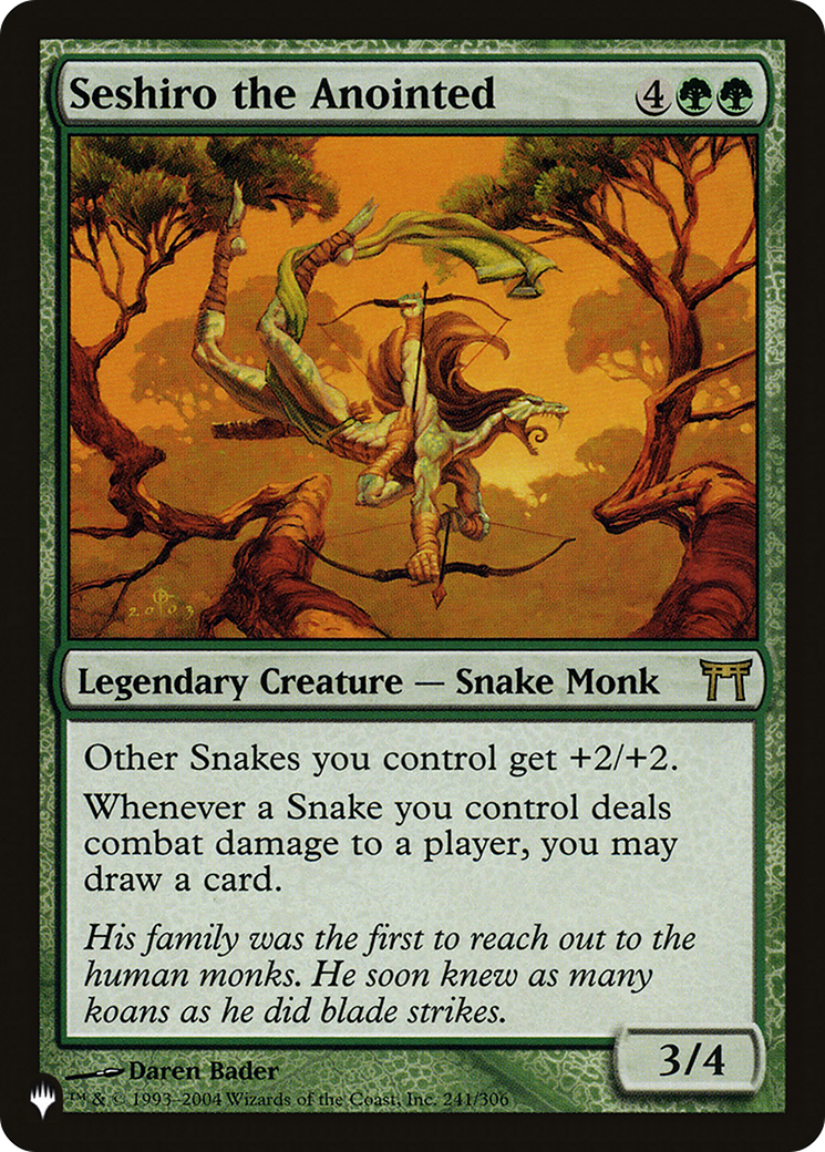 Seshiro the Anointed (241/306) - The List