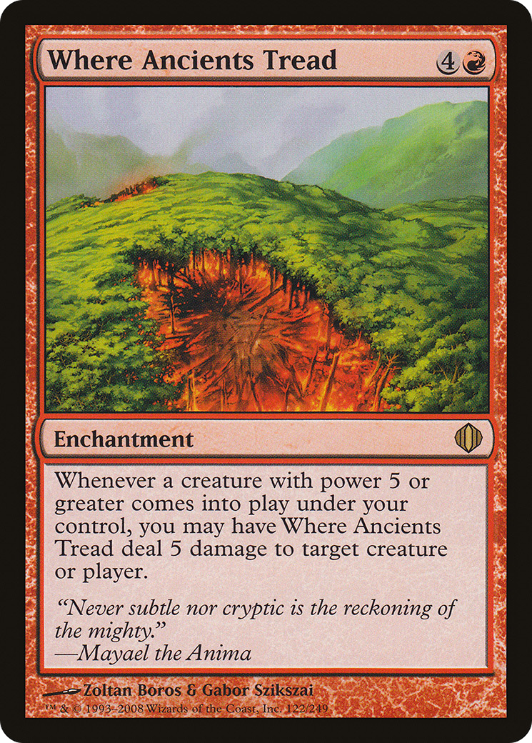 Where Ancients Tread (122) Foil - Shards of Alara