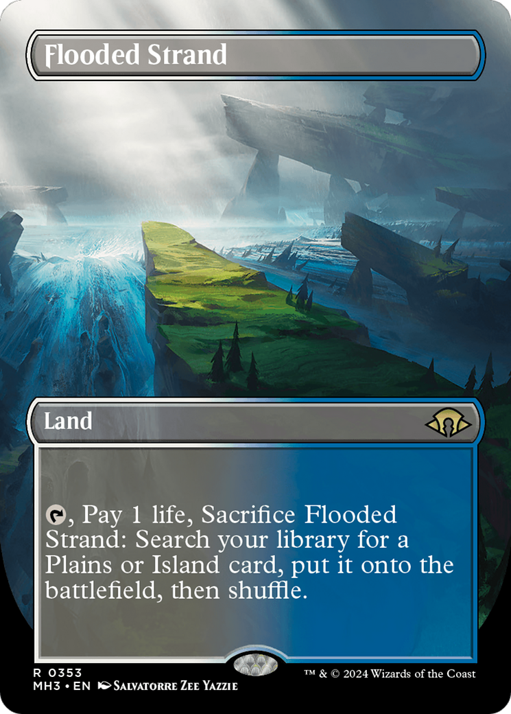 Flooded Strand (Borderless) (353) - Modern Horizons 3