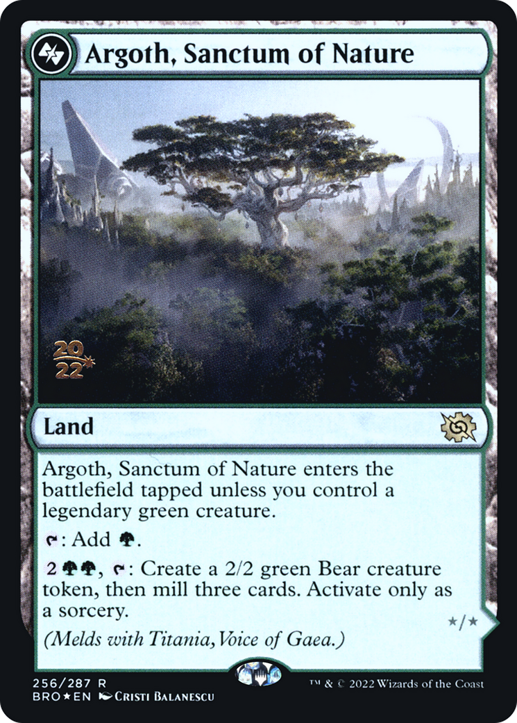 Argoth, Sanctum of Nature (256s) Foil - The Brothers' War Promos