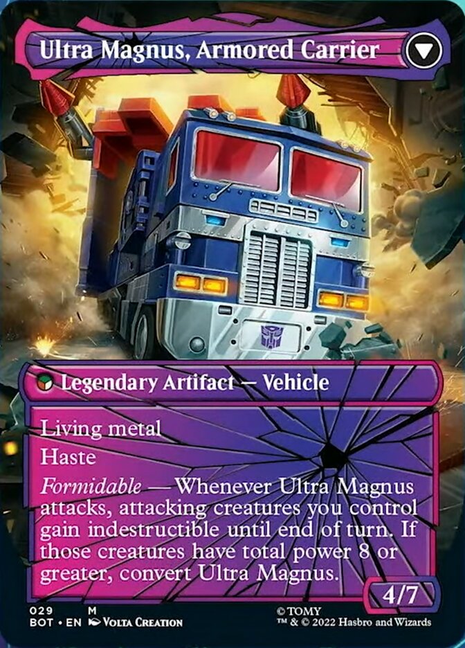 Ultra Magnus, Tactician // Ultra Magnus, Armored Carrier (Shattered Glass) (029) Foil - Transformers