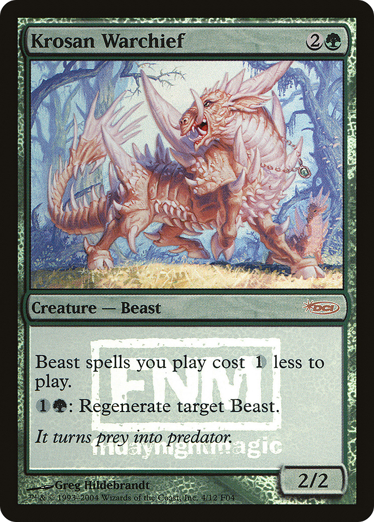 Krosan Warchief (004) Foil - Friday Night Magic 2004