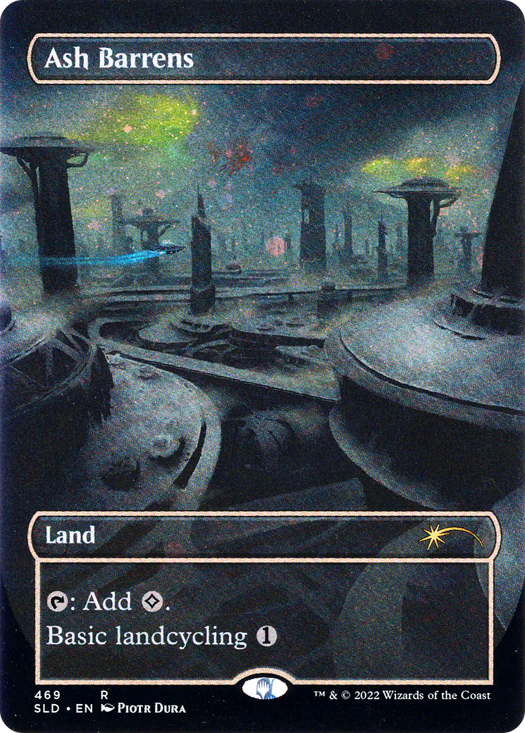 Ash Barrens (Borderless) (Galaxy Foil) (469) Foil - Secret Lair Drop