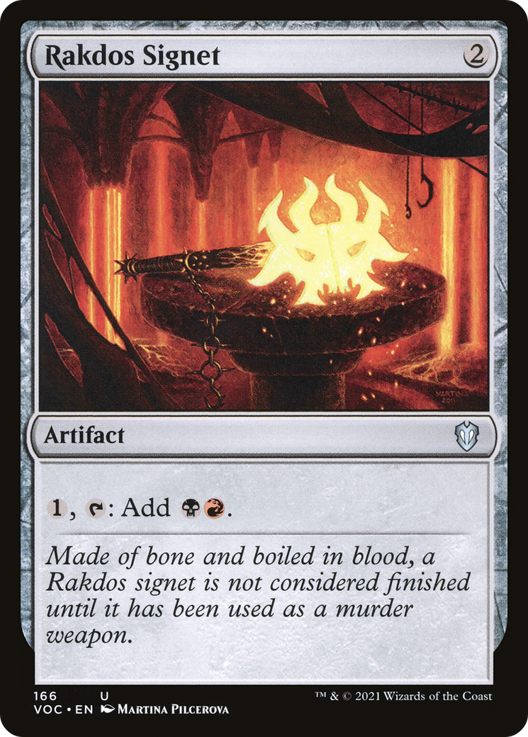 Rakdos Signet (166) - Crimson Vow Commander
