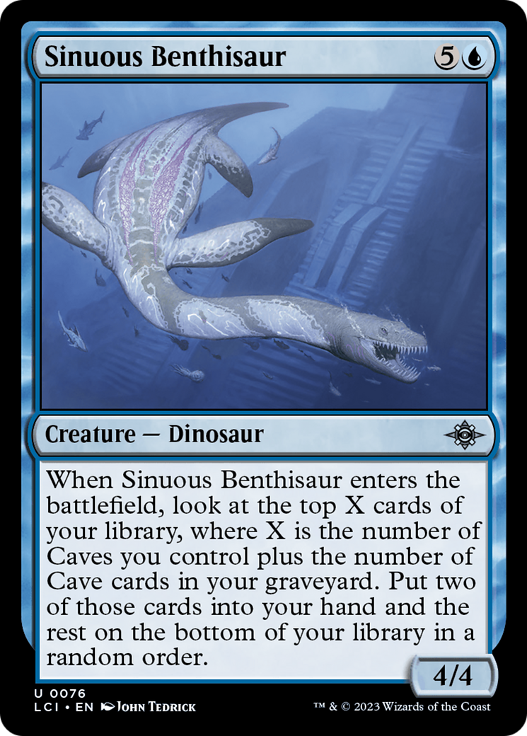 Sinuous Benthisaur (076) - The Lost Caverns of Ixalan