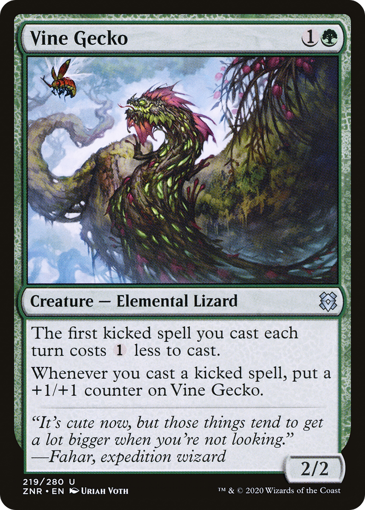 Vine Gecko (219) - Zendikar Rising