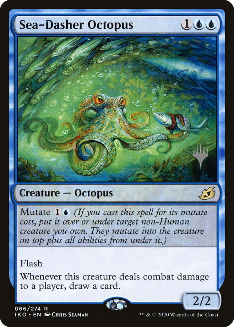 Sea-Dasher Octopus (66p) Foil - Ikoria: Lair of Behemoths Promos