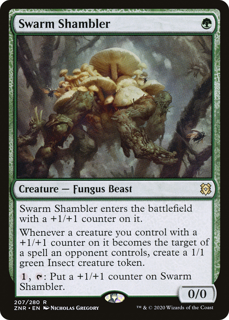 Swarm Shambler (207) Foil - Zendikar Rising