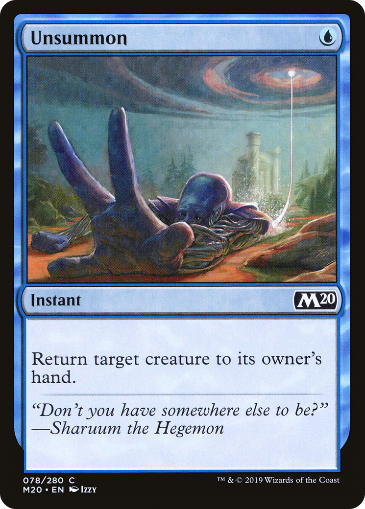 Unsummon (078) Foil - Core Set 2020