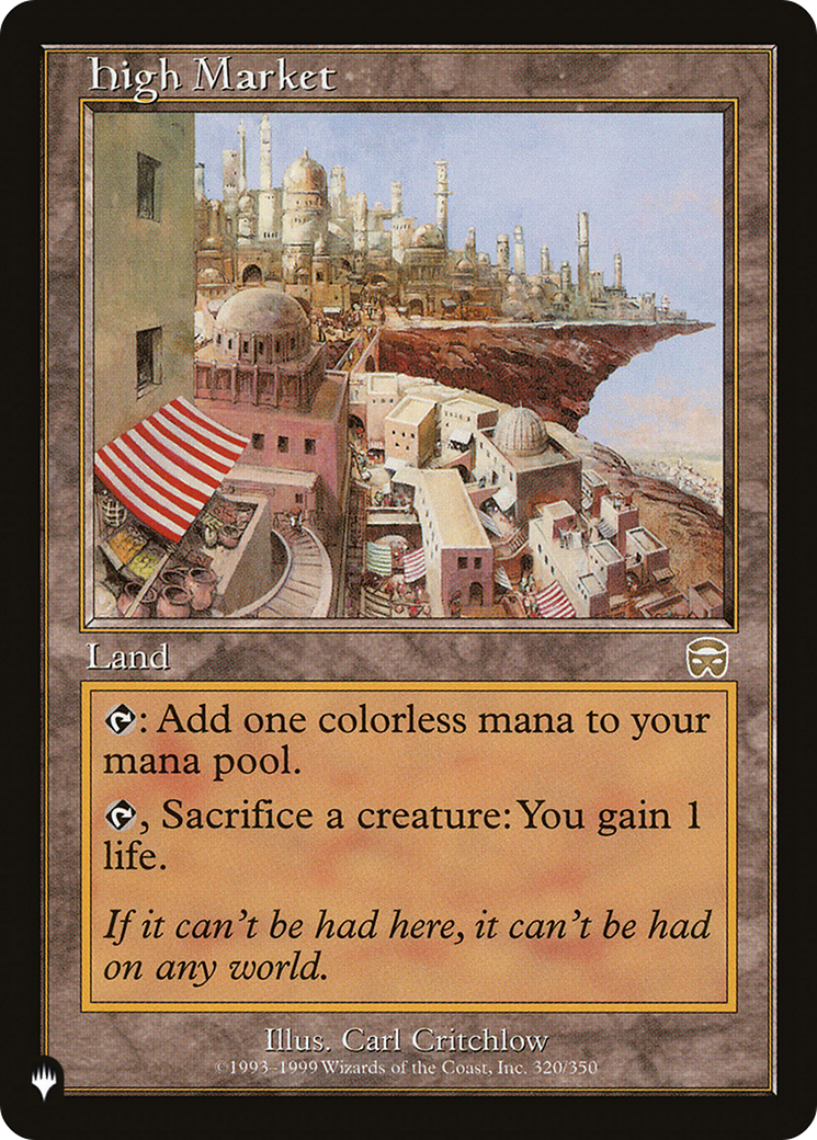High Market (Retro) (MMQ-320) - The List