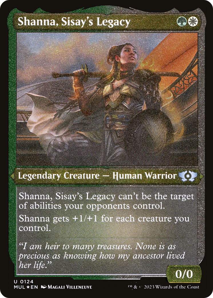 Shanna, Sisay's Legacy (124) Etched - Multiverse Legends