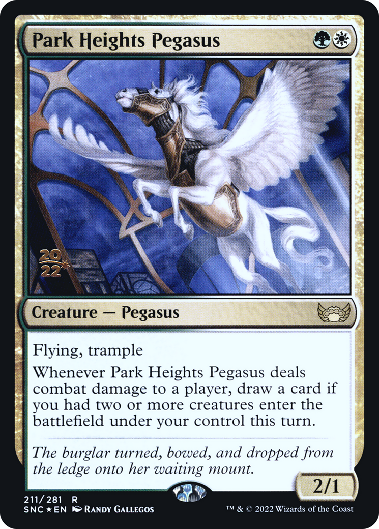 Park Heights Pegasus (211s) Foil - Streets of New Capenna Promos