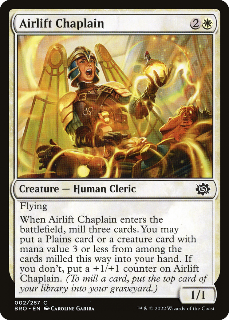 Airlift Chaplain (002) Foil - The Brothers' War