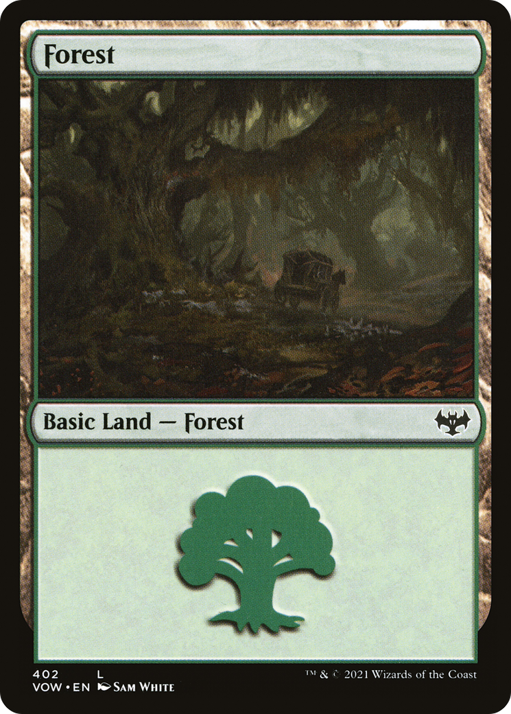 Forest (402) Foil - Innistrad: Crimson Vow