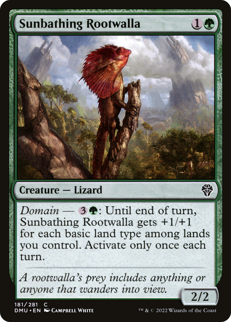 Sunbathing Rootwalla (181) - Dominaria United