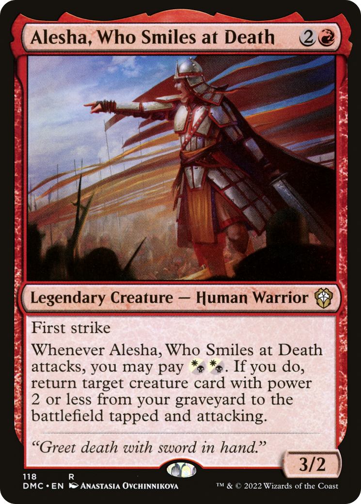 Alesha, Who Smiles at Death (118) - Dominaria United Commander