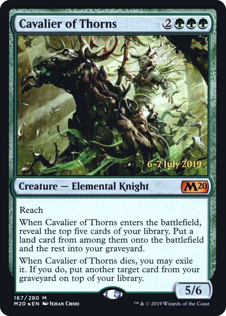 Cavalier of Thorns (167s) Foil - Core Set 2020 Promos
