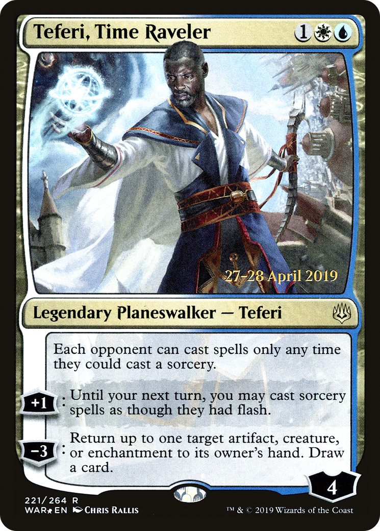 Teferi, Time Raveler (221) Foil - War of the Spark Promos