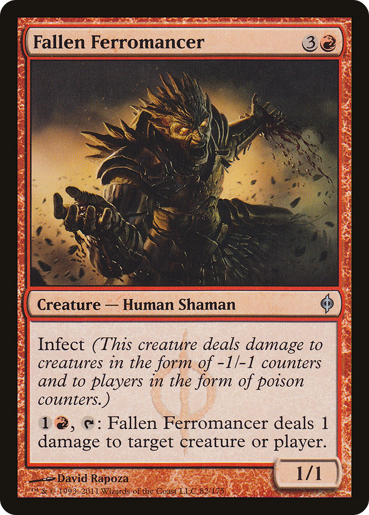 Fallen Ferromancer (082) Foil - New Phyrexia