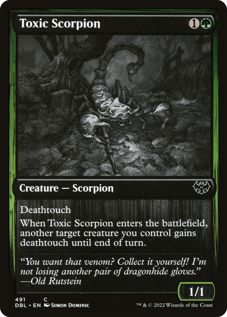 Toxic Scorpion (491) Foil - Innistrad: Double Feature