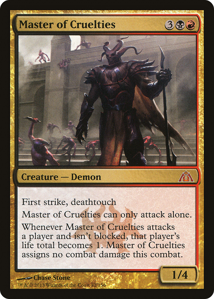 Master of Cruelties (082) Foil - Dragon's Maze