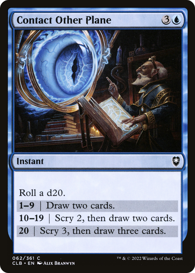 Contact Other Plane (062) Foil - Commander Legends: Battle for Baldur's Gate