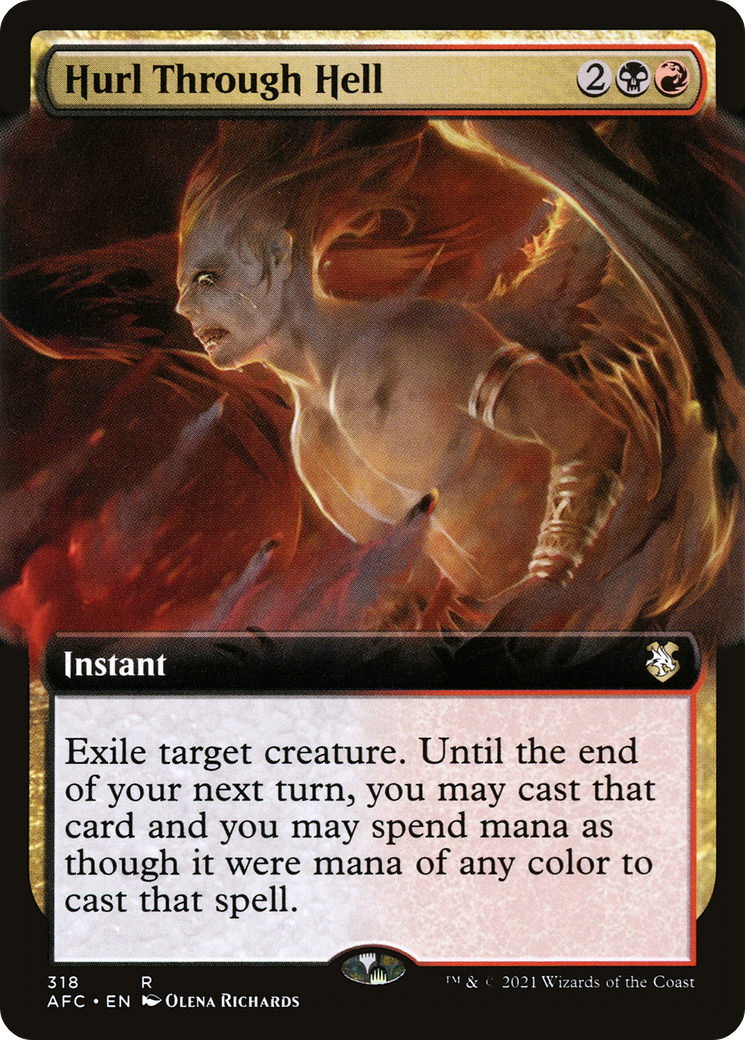 Hurl Through Hell (Extended Art) (318) - Forgotten Realms Commander