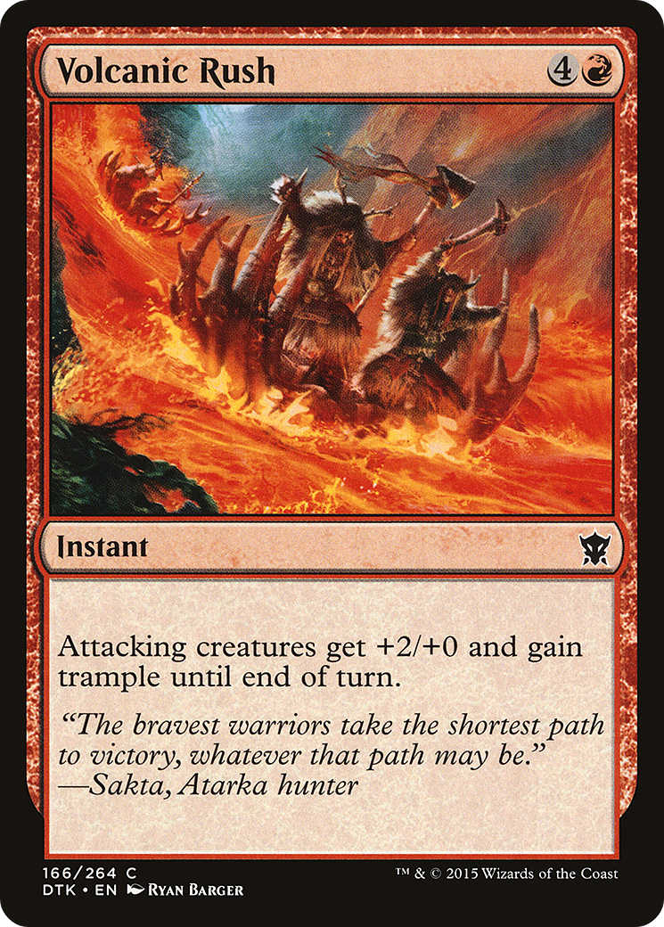 Volcanic Rush (166) - Dragons of Tarkir