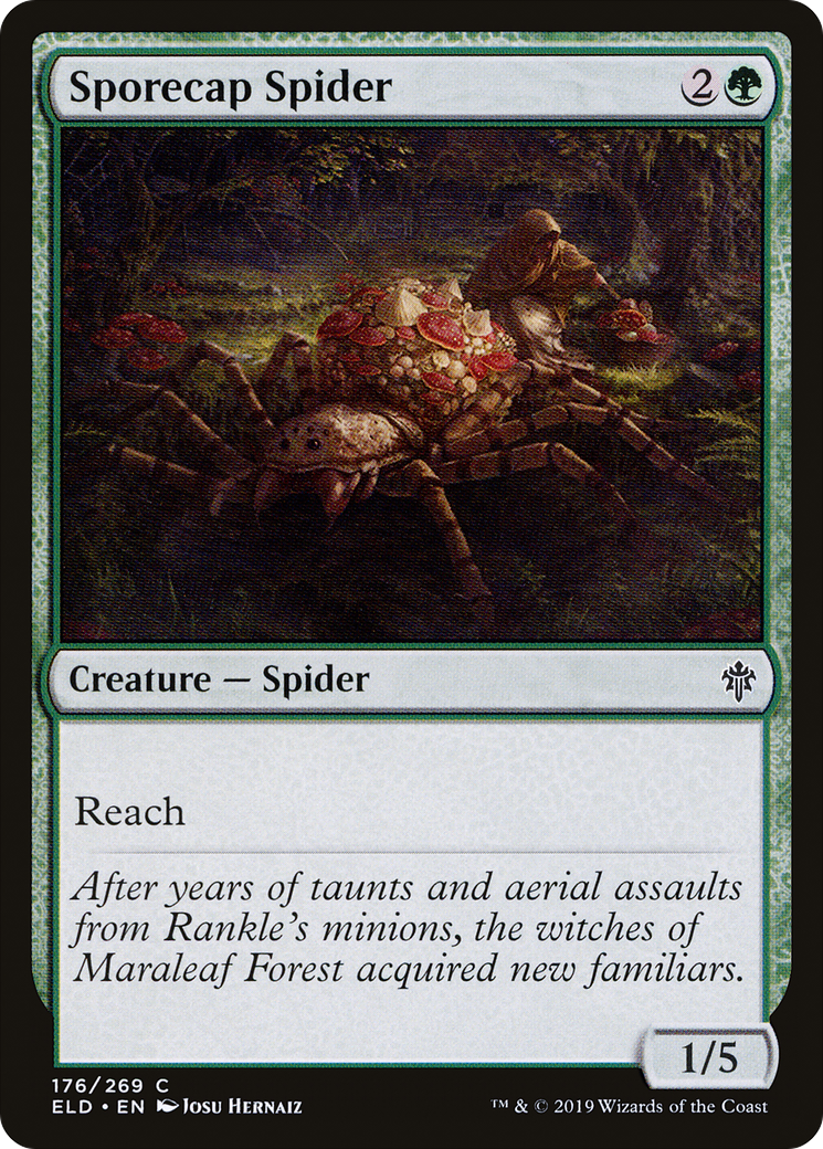 Sporecap Spider (176) Foil - Throne of Eldraine