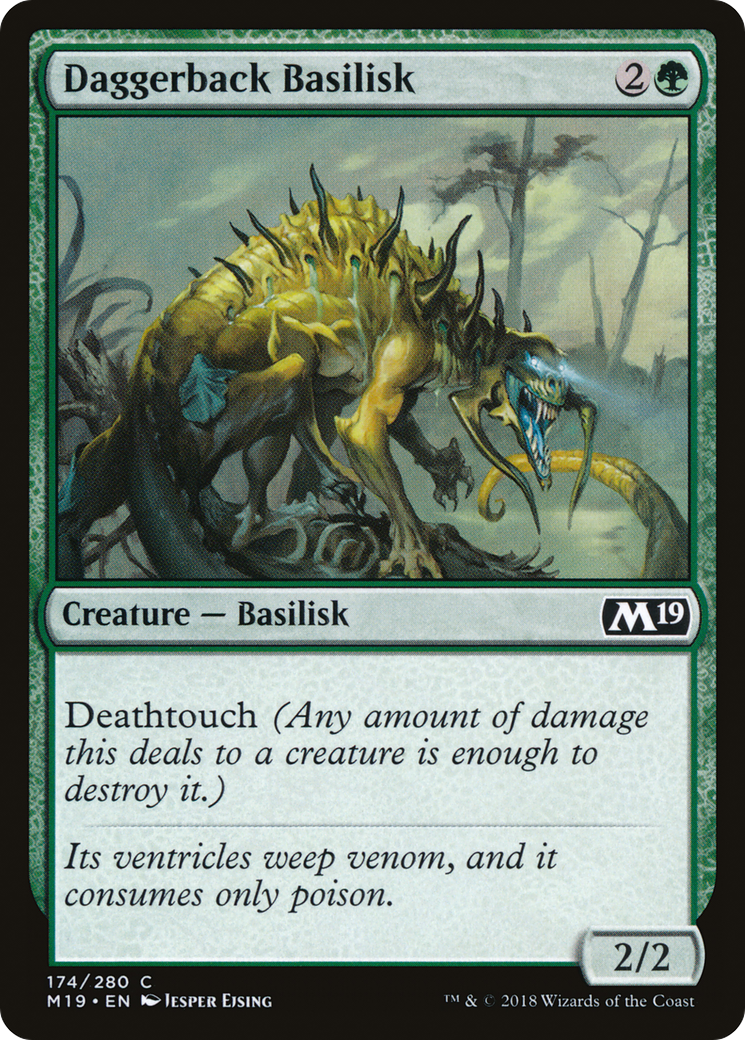 Daggerback Basilisk (174) Foil - Core Set 2019