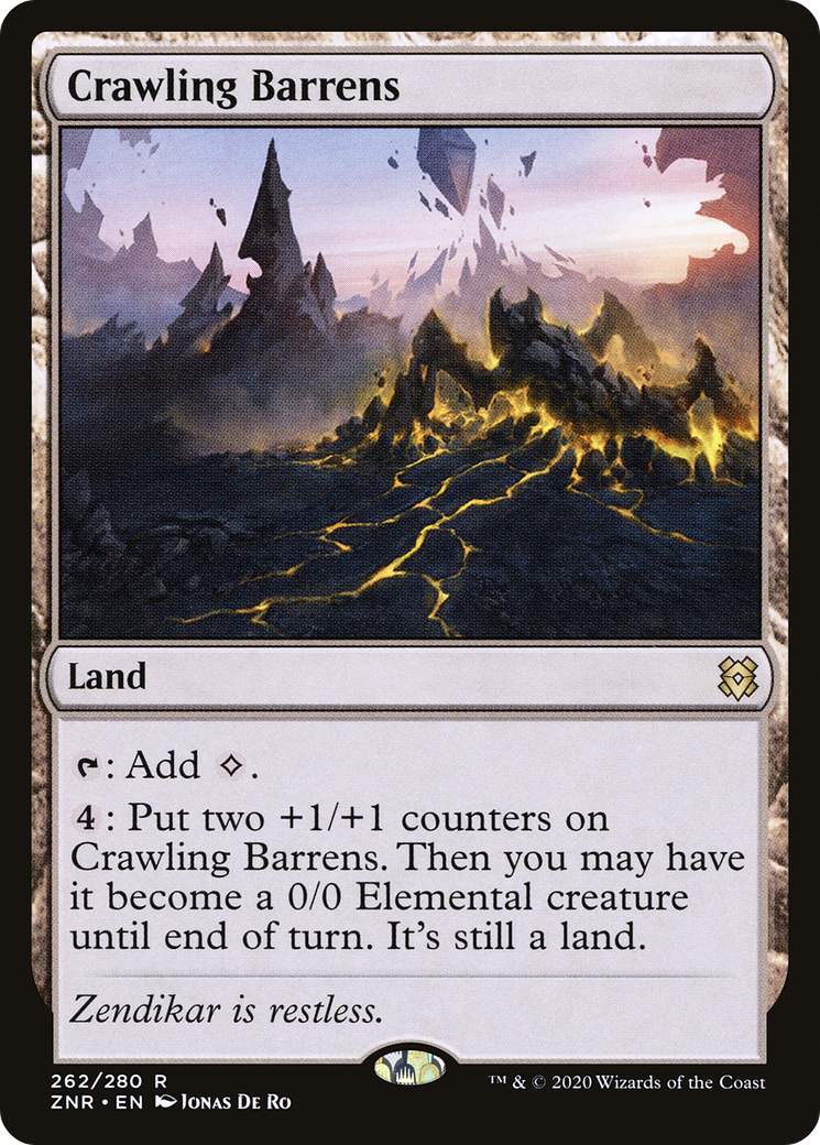 Crawling Barrens (262) Foil - Zendikar Rising