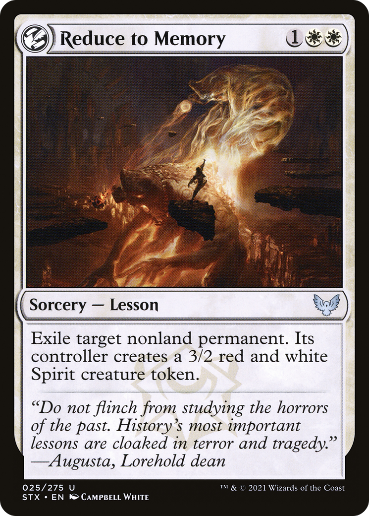 Reduce to Memory (025) Foil - Strixhaven: School of Mages