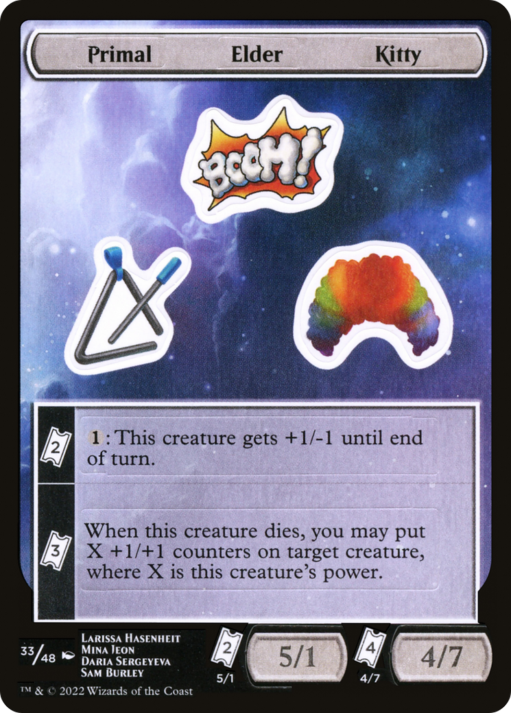 Primal Elder Kitty (033) - Unfinity Sticker Sheets