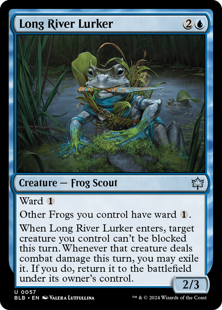 Long River Lurker (057) Foil - Bloomburrow