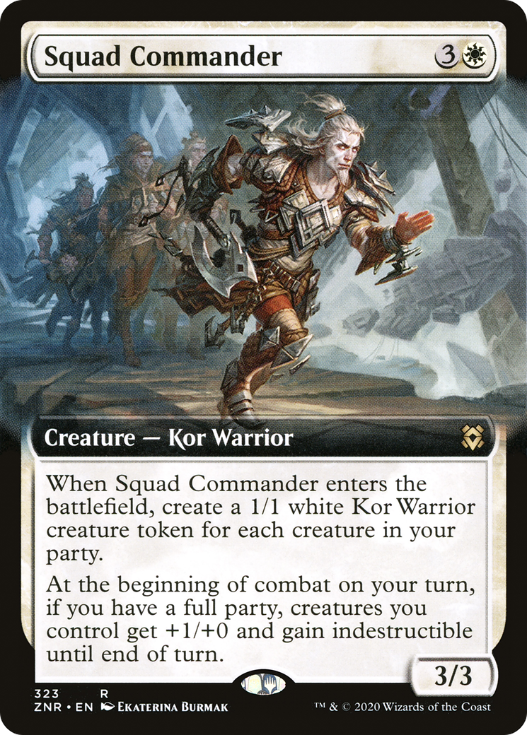 Squad Commander (Extended Art) (323) - Zendikar Rising