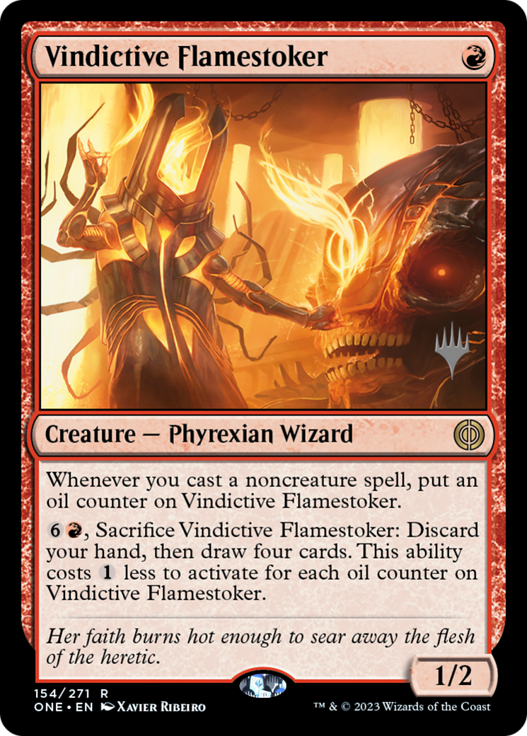 Vindictive Flamestoker (154) - Phyrexia: All Will Be One Promos