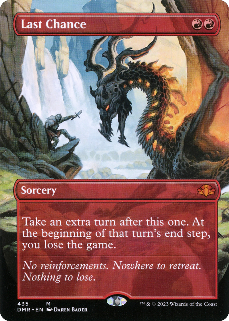 Last Chance (Borderless) (435) - Dominaria Remastered
