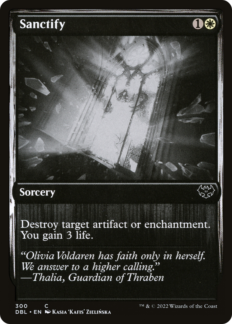 Sanctify (300) Foil - Innistrad: Double Feature