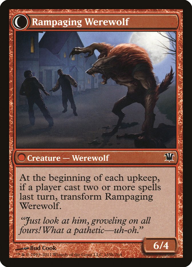 Tormented Pariah // Rampaging Werewolf (165) Foil - Innistrad