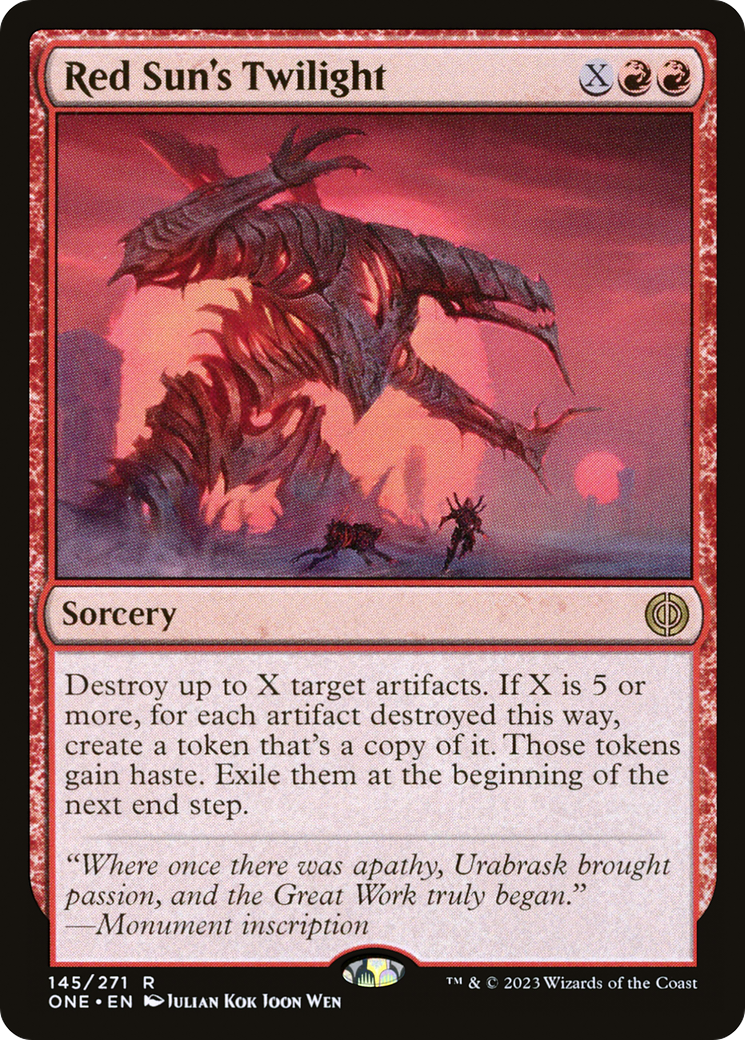 Red Sun's Twilight (145) - Phyrexia: All Will Be One