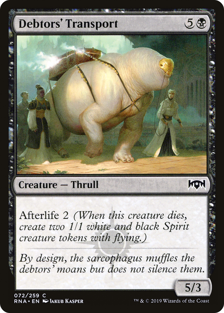Debtors' Transport (072) Foil - Ravnica Allegiance