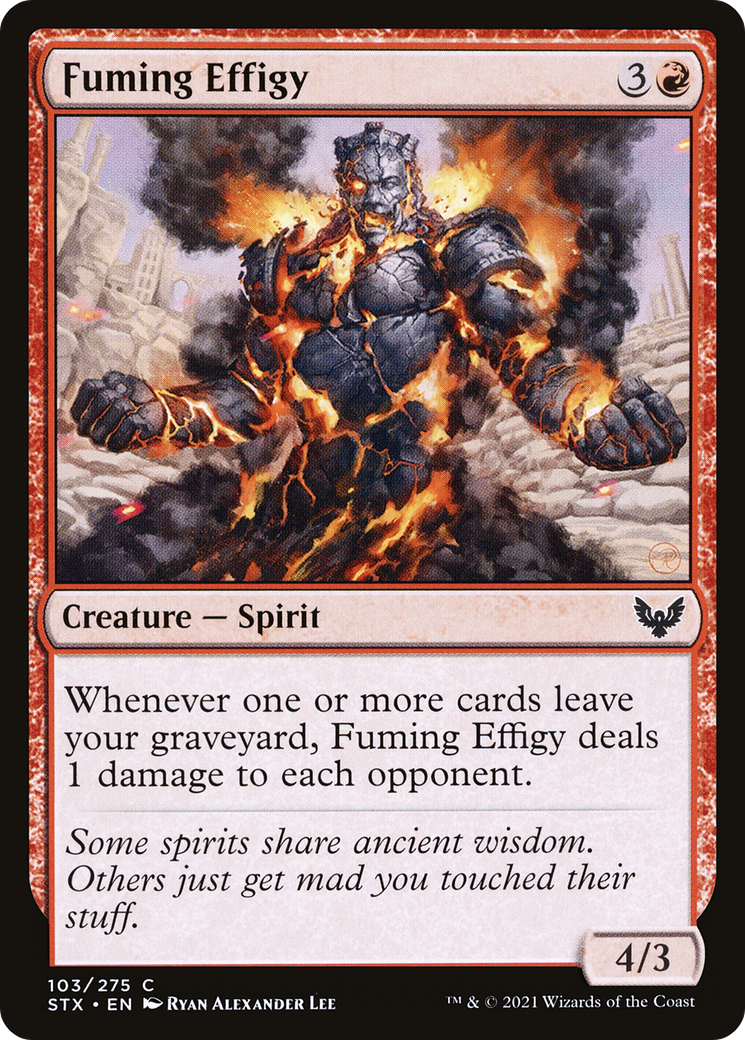 Fuming Effigy (103) Foil - Strixhaven: School of Mages