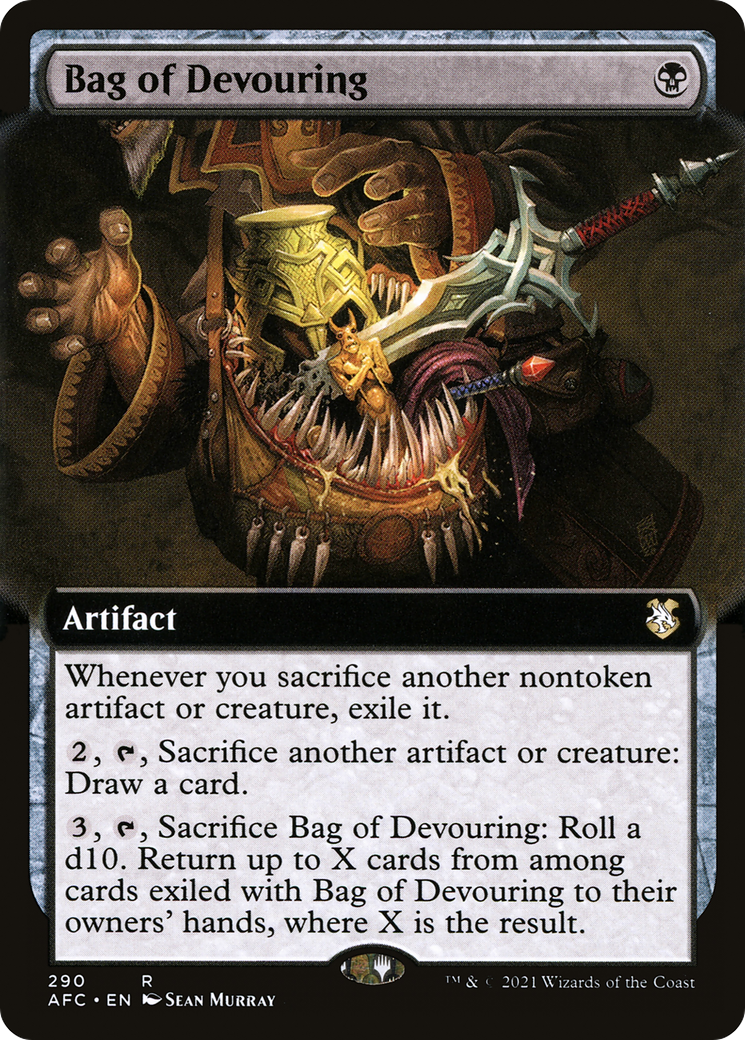 Bag of Devouring (Extended Art) (290) - Forgotten Realms Commander