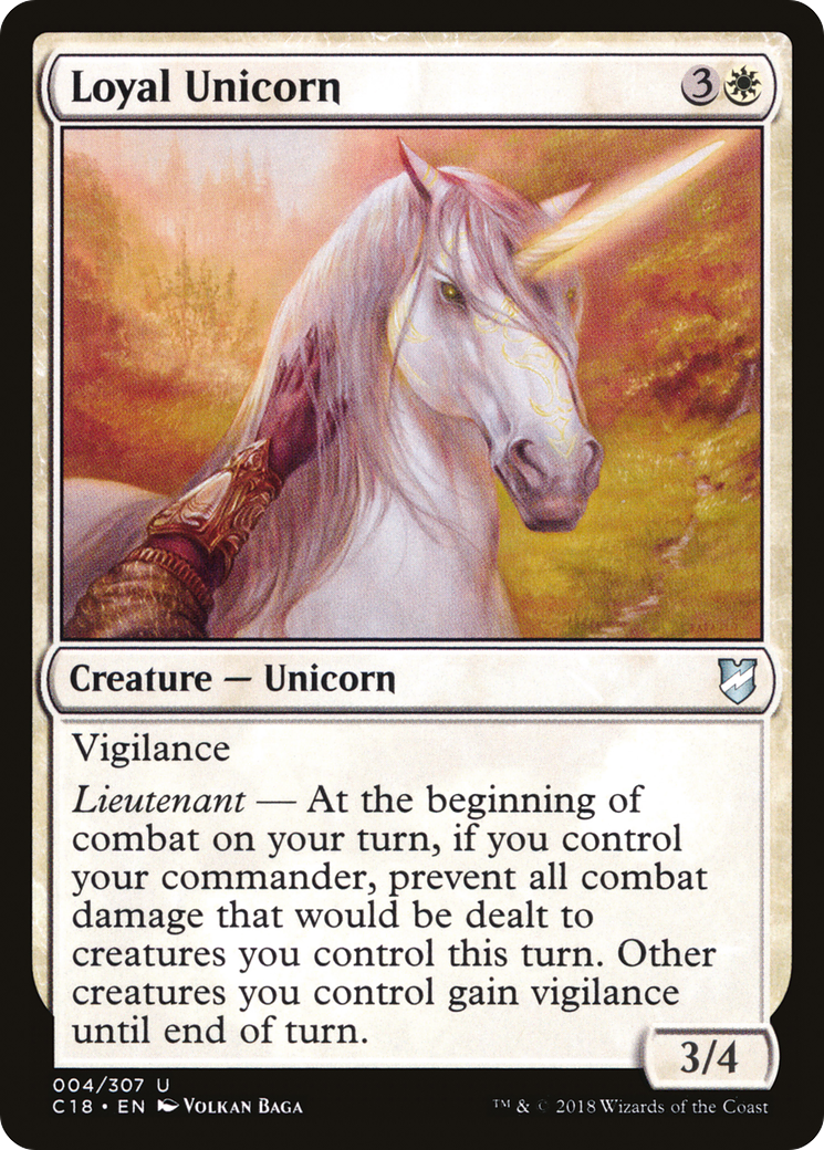 Loyal Unicorn (004) - Commander 2018