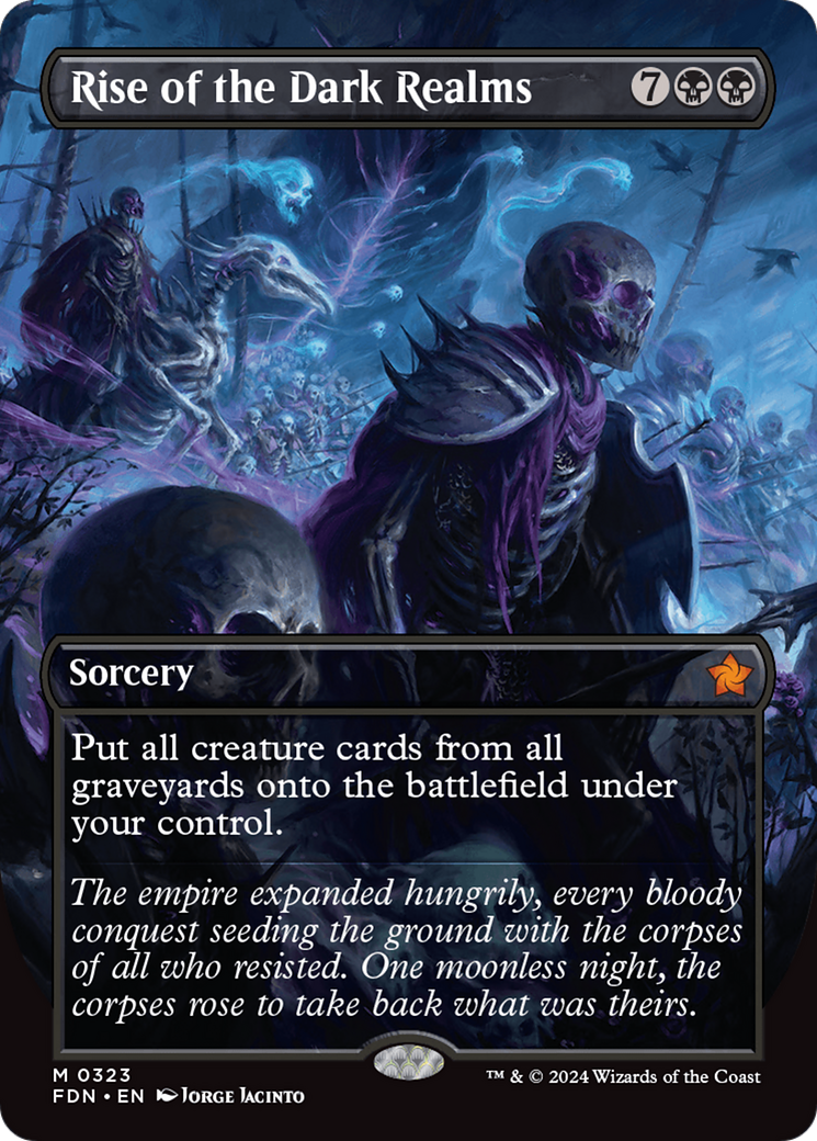 Rise of the Dark Realms (Borderless) (323) Foil - Foundations