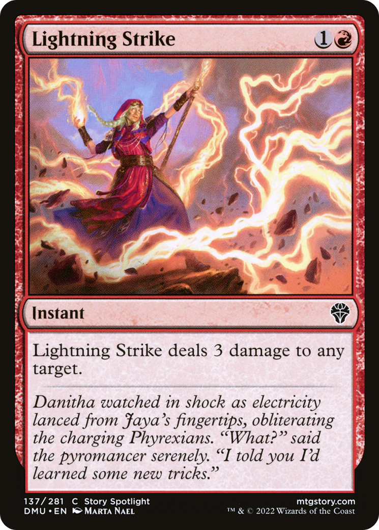 Lightning Strike (137) Foil - Dominaria United