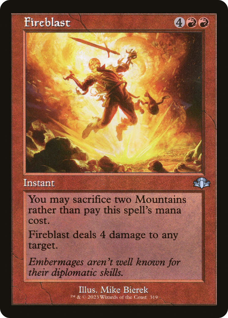 Fireblast (Retro) (319) - Dominaria Remastered