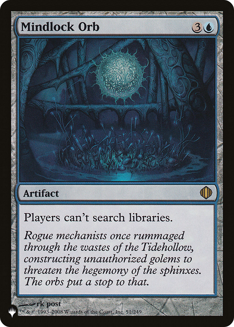Mindlock Orb (ALA-51) - The List