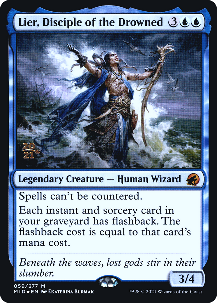 Lier, Disciple of the Drowned (59s) Foil - Innistrad: Midnight Hunt Promos
